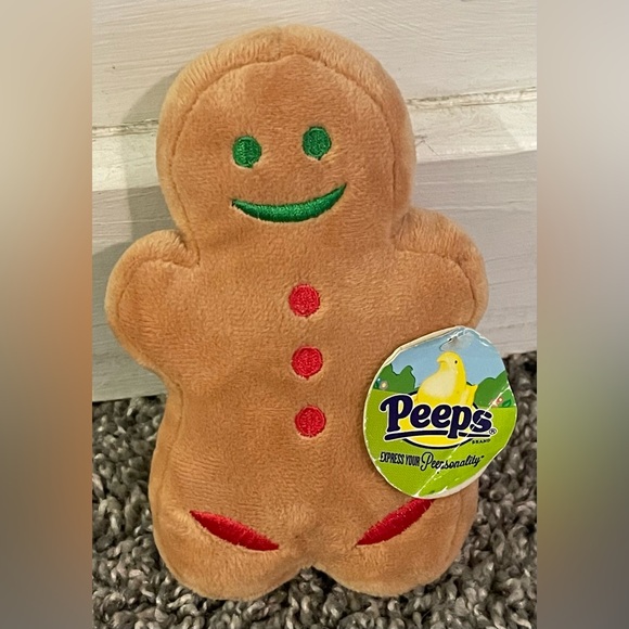 Peeps | Toys | Rare Peeps Marshmallow Brown Gingerbread Man Plush Toy ...